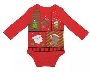 Baby Starters Baby Boy or Baby Girl My 1st Ugly Holiday Sweater Bodysuit